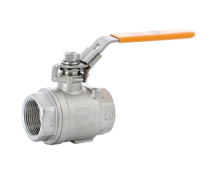 Stainless steel ball valve 714 2 piece body BSP HT 1/4''